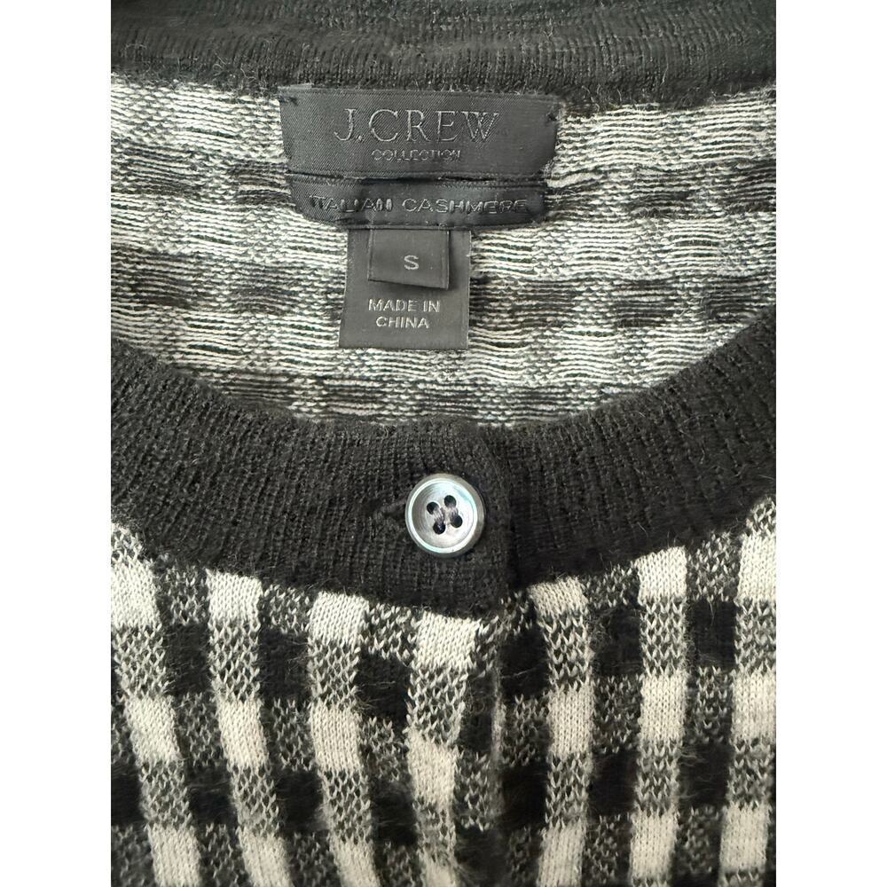 JCrew Collection Gingham Italian Cashmere Sweater - Small - Picture 4 of 4